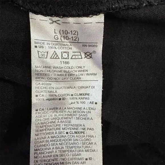 Pittsburgh Steelers Girls' Long Sleeve Tee Black Size 10-12 - Picture 5 of 5